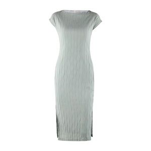 Boat neck midi dress